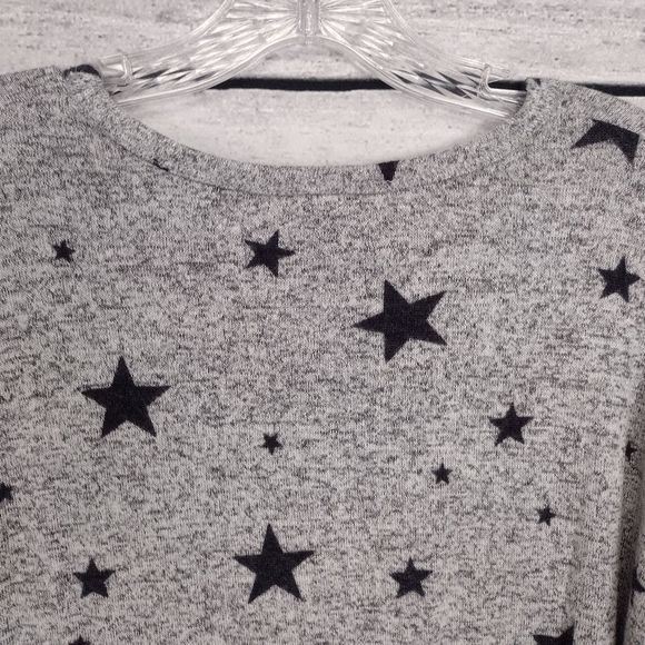 Buffalo David Bitton NEW Star Print Gray/Black Comfy Soft Knit Tunic Sz S - Picture 8 of 12